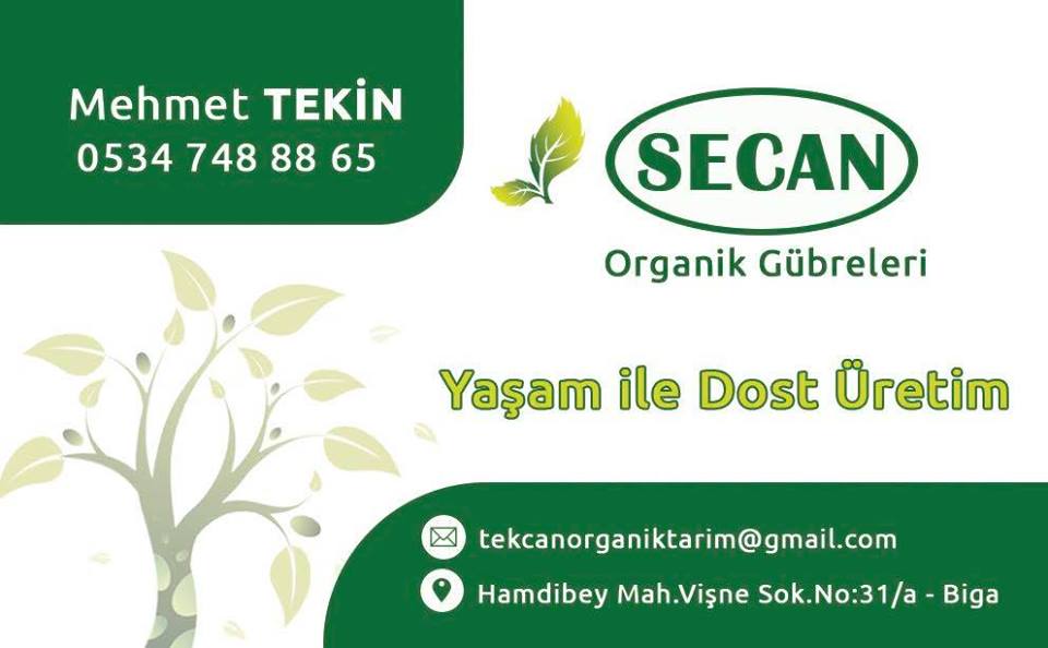 TEKCAN ORGANİK TARIM (MEHMET TEKİN) ÇANAKKALE-BİGA