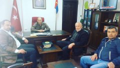 Polatli İlçe Jandarma Bölük Komutanı Binbaşı Özcan Demirel komutana ziyaret...
