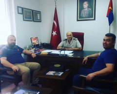 Polatli İlçe Jandarma Bölük Komutanı Binbaşı Özcan Demirel Komutanımız a ziyaret sohbet...
